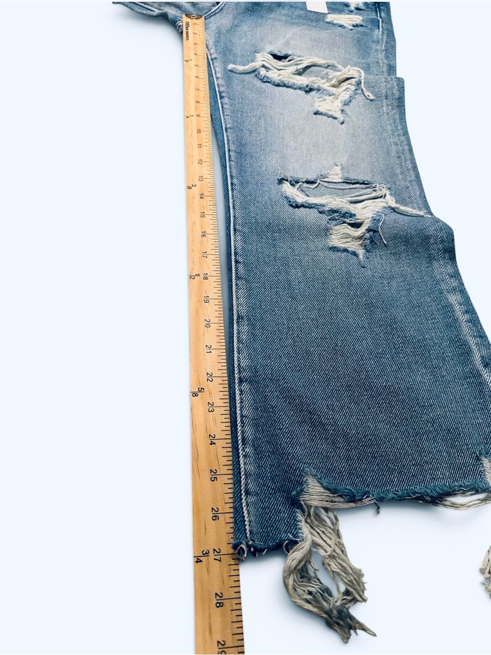 Petra Cropped Jeans size 11/29 Medium Blue Wash Distressed High Rise NWT - Picture 15 of 15